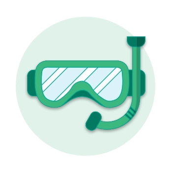 Snorkeling Icon